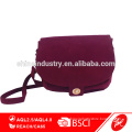 Rose Red Women Fashion Suede Leather Shoulder Bag
